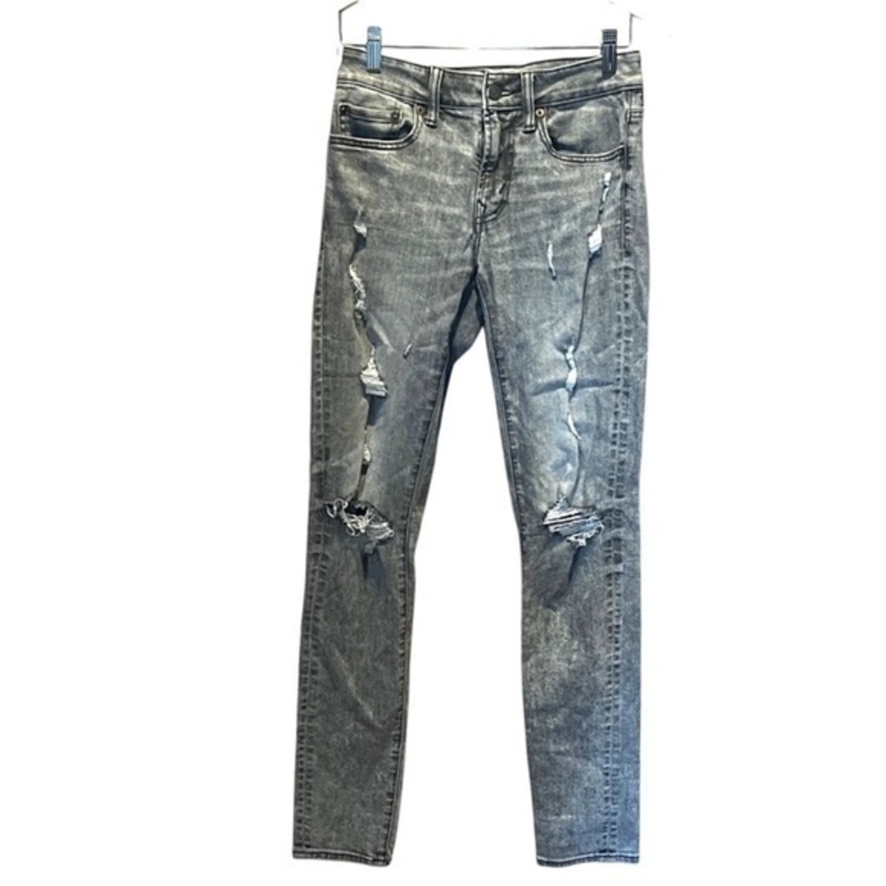 American Eagle Outfitters Men’s Airflex Ripped Skinny Jeans Size 28 x 34